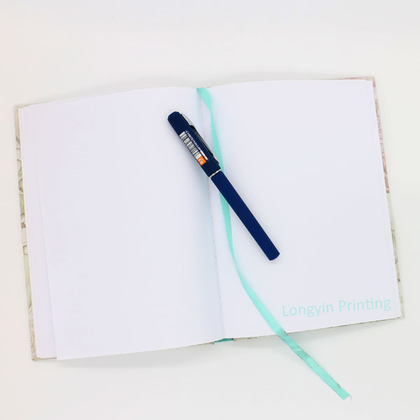 Custom hardcover notebook with window printing